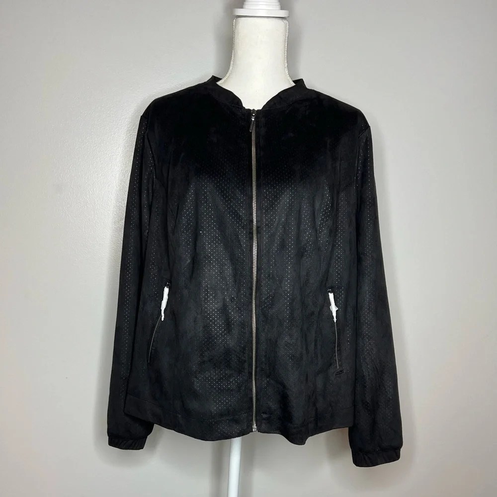 H By Halston Faux Suede Jacket - NWOT